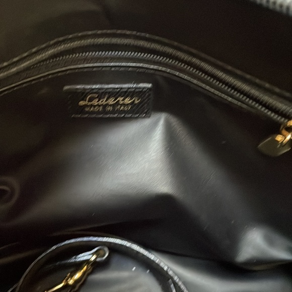 Lederer Black Leather Handbag - Picture 3 of 5